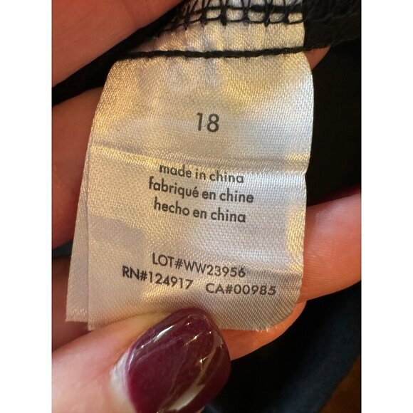 Weworewhat Shirt Women 18 Black Wool Blend Strapless A Line Top NWT Gothic - Picture 11 of 12